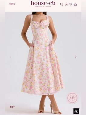 House of CB ROSALLE Pink and yellow